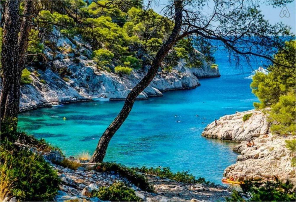 Apartmán Les Palmiers Saint-Cyr-sur-Mer Exteriér fotografie